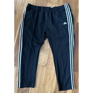 Adidas Black Adibreak Track Pants Breakaway Snap Button Striped Men's Size 2XL